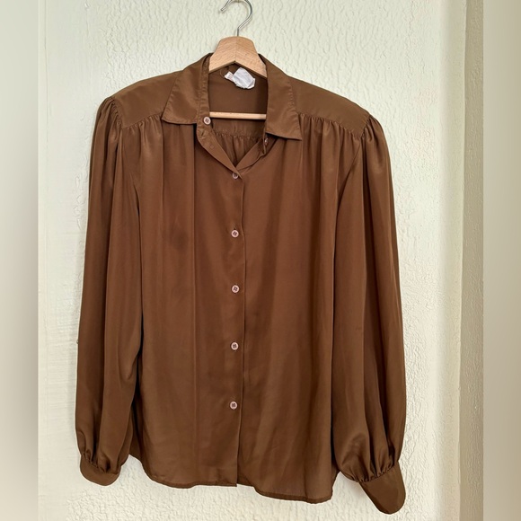 VTG Christian Dior Woman’s Button Down blouse - Picture 1 of 7